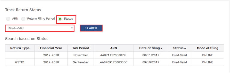 How to check GST return status online? - GST PORTAL INDIA