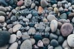 hsn code for articles of stone