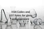 hsn code for glass and glass ware