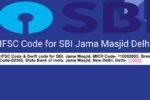 SBIN0002366 IFSC Code for SBI Jama Masjid Delhi
