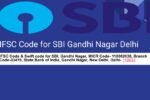 SBIN0003419 IFSC Code for SBI Gandhi Nagar DL