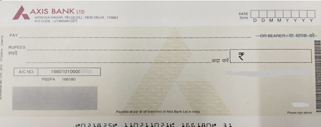 an order cheque