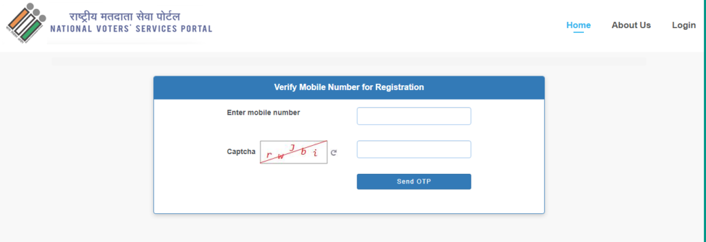 Registeration on NVSP portal
